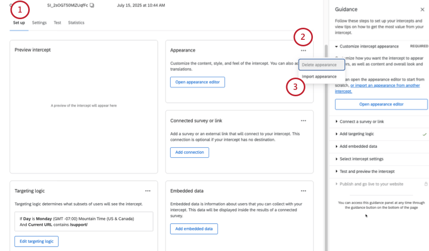 using the dots next to appearance editor and selecting import appearance
