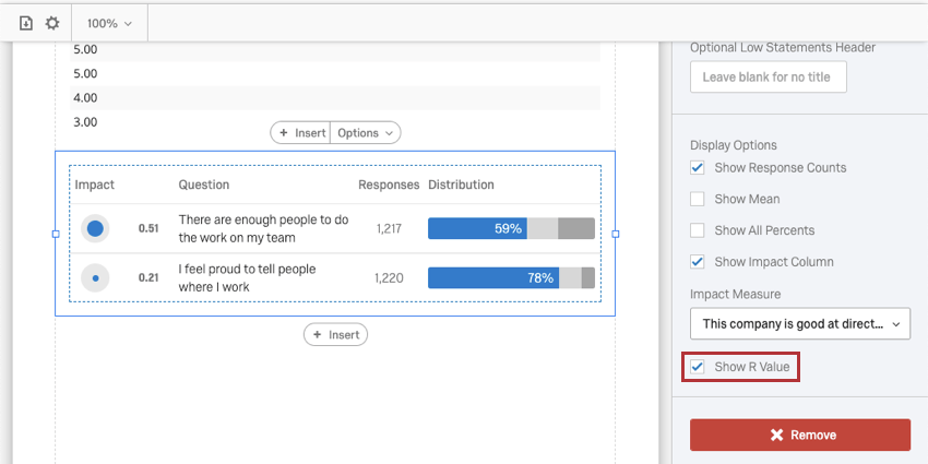 Bild der Option R-Wert anzeigen