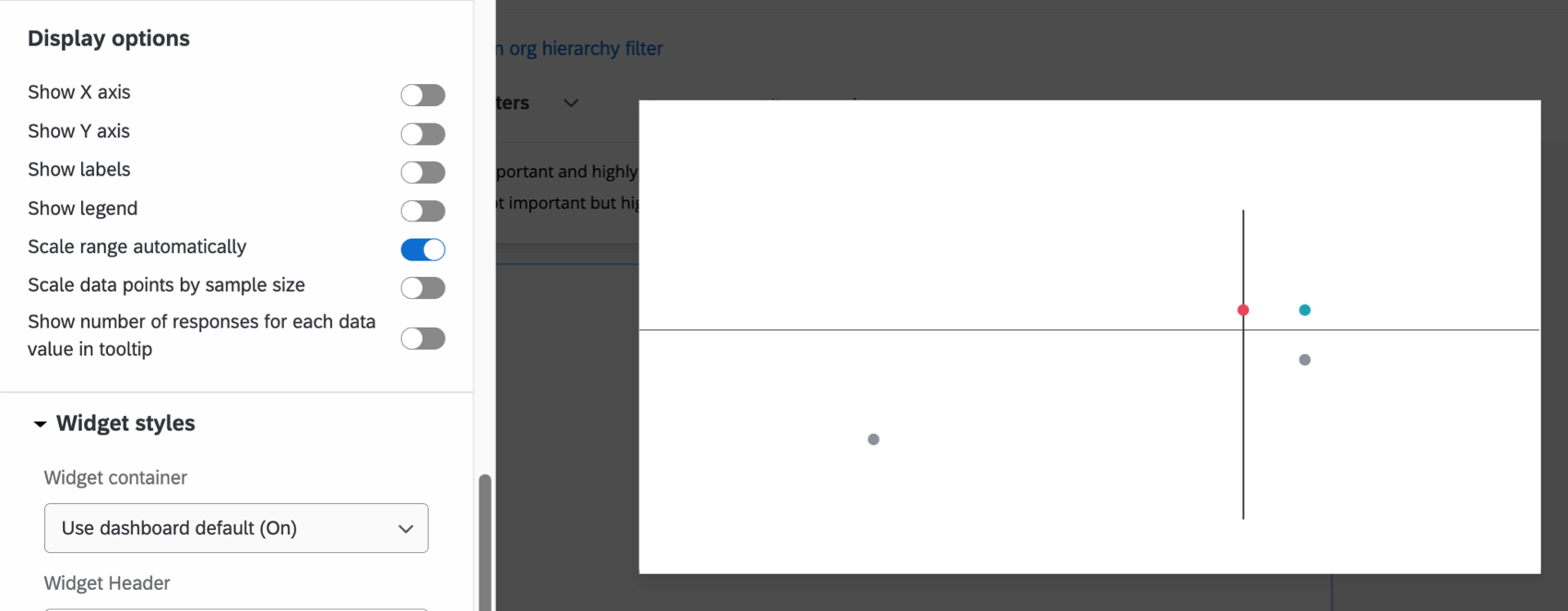 Scale Range Automatically checkbox within Display Options section