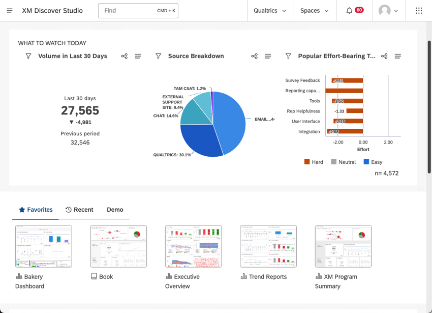 Discover homepage shows stats and projects