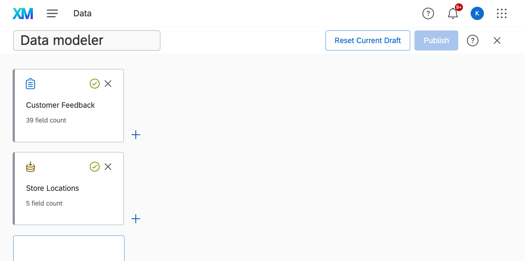 a customer feedback survey and then a store locations project
