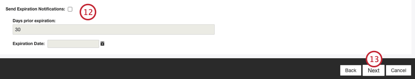 configurare le notifiche di scadenza
