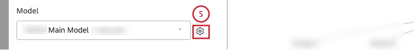 Click the gear icon next to the model.
