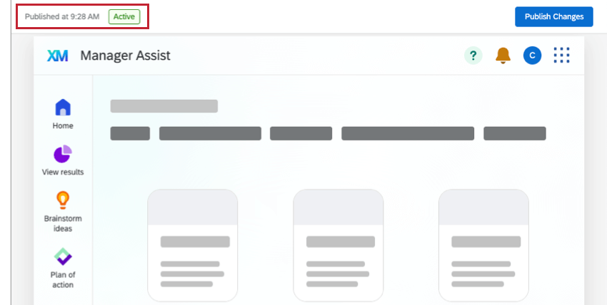 Manager Assist-Status in der Vorschau