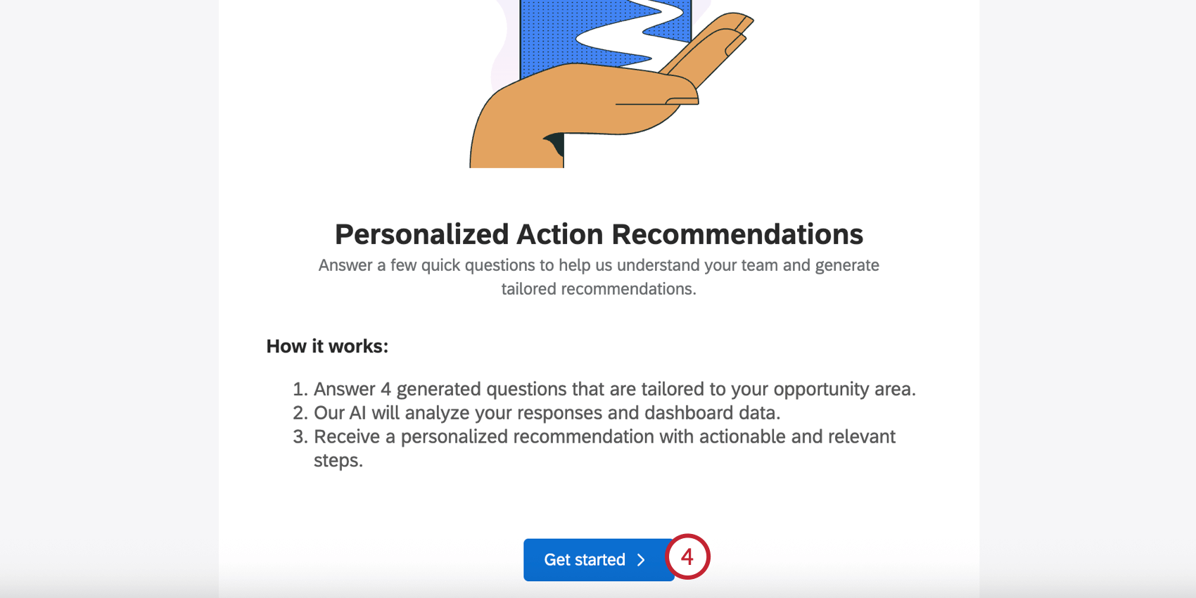 clicking "Get Started"