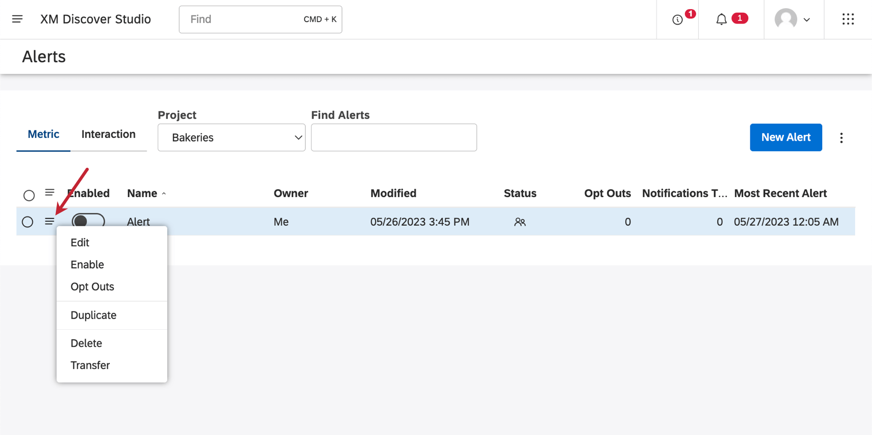 3-zeiliges Hamburger-Dropdown aufgeklappt