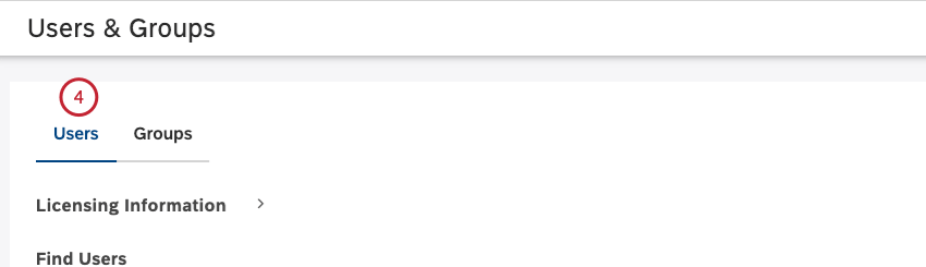 Click the Users tab.