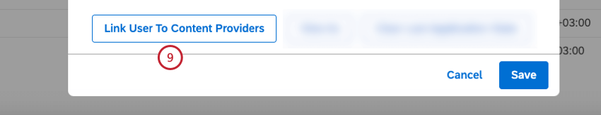 Link User To Content Providersをクリックします。