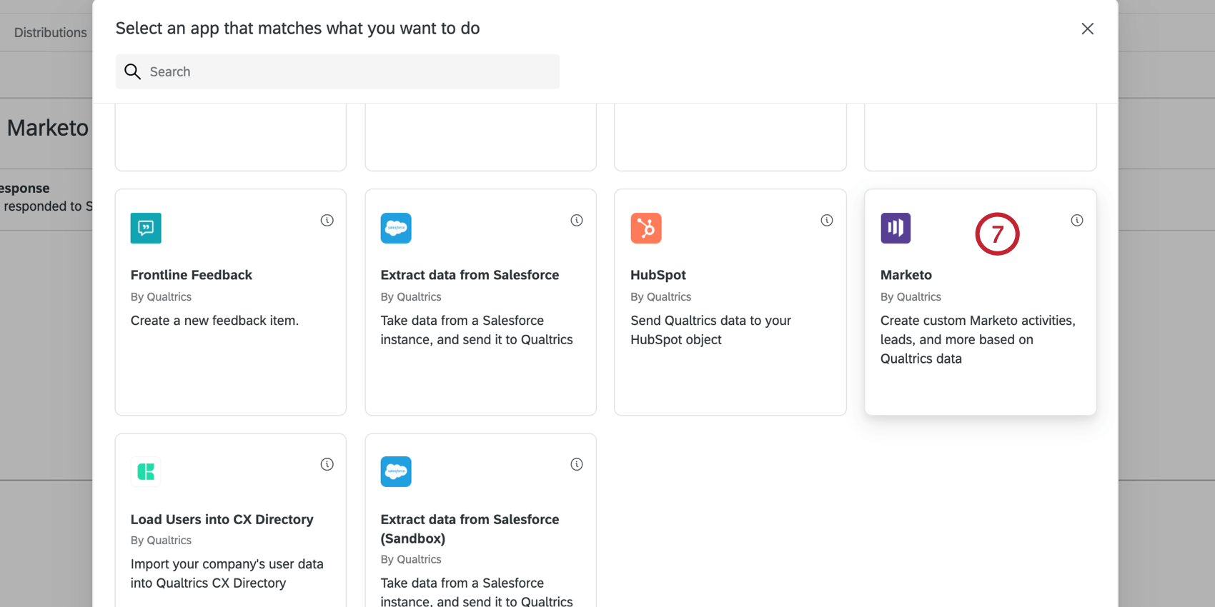 selecting the marketo task in the task window