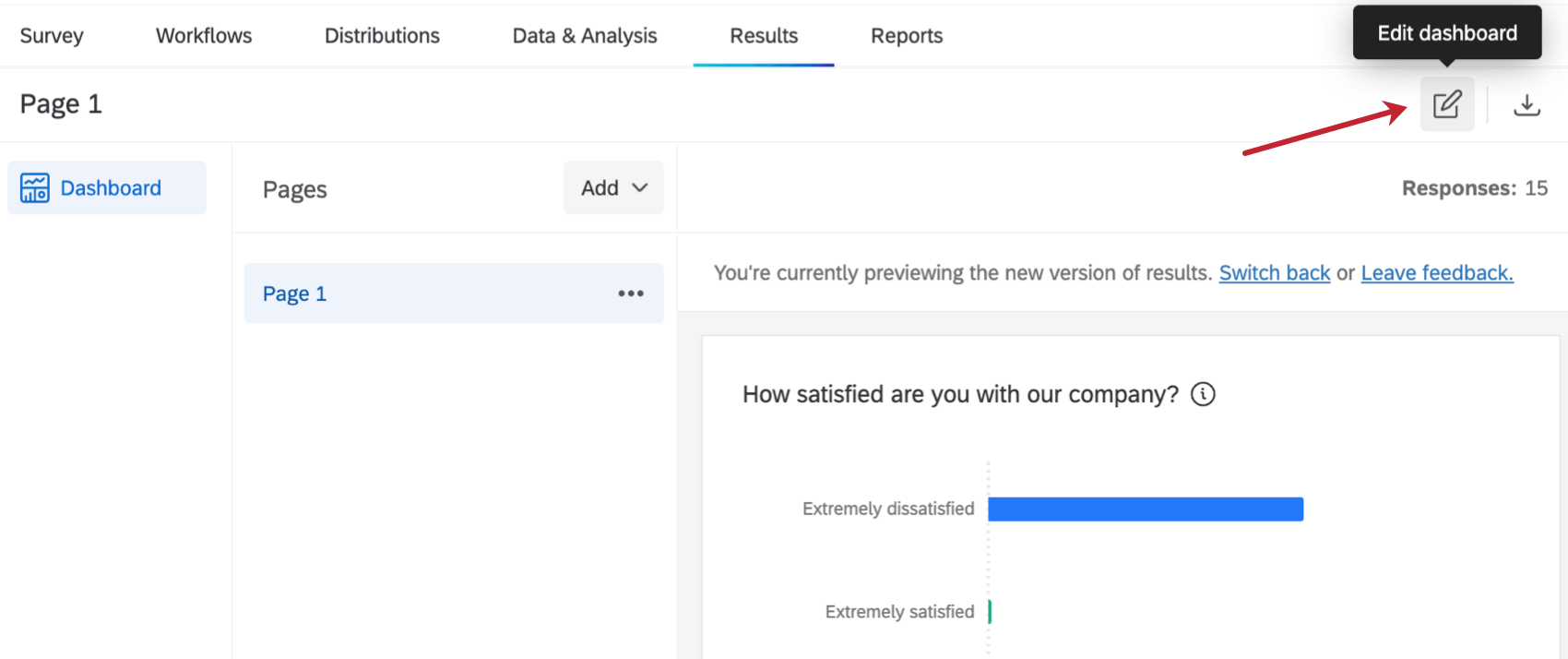edit dashboard button within results dashboards