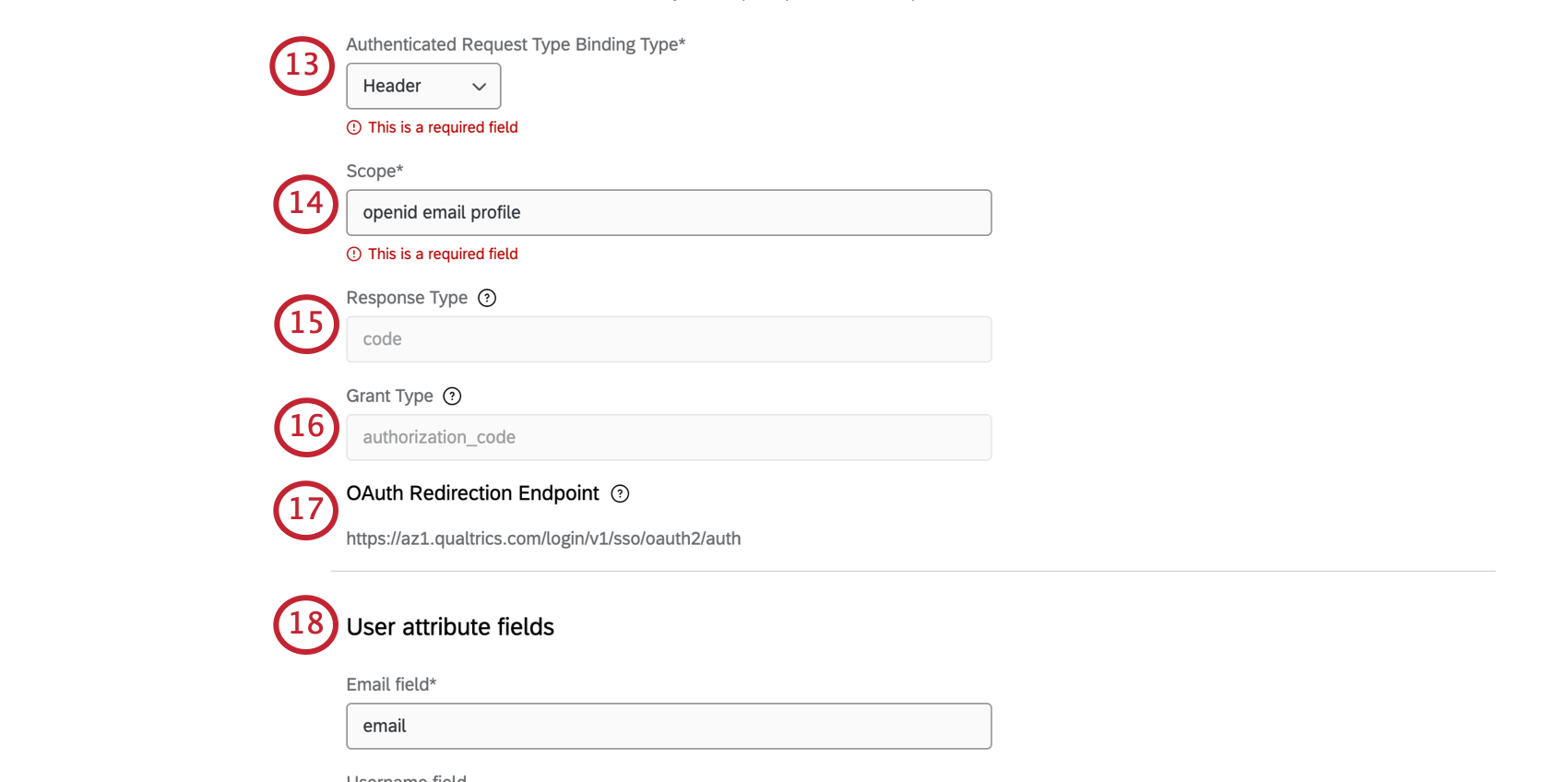 Configuring an OAuth 2.0 connection