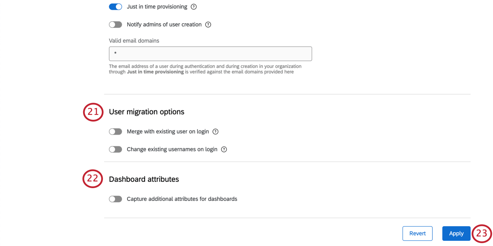 last options, then apply button on bottom-right