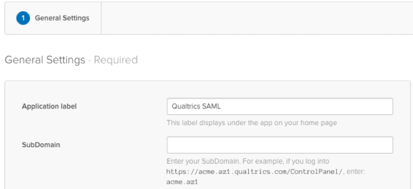 Grey modal of Okta