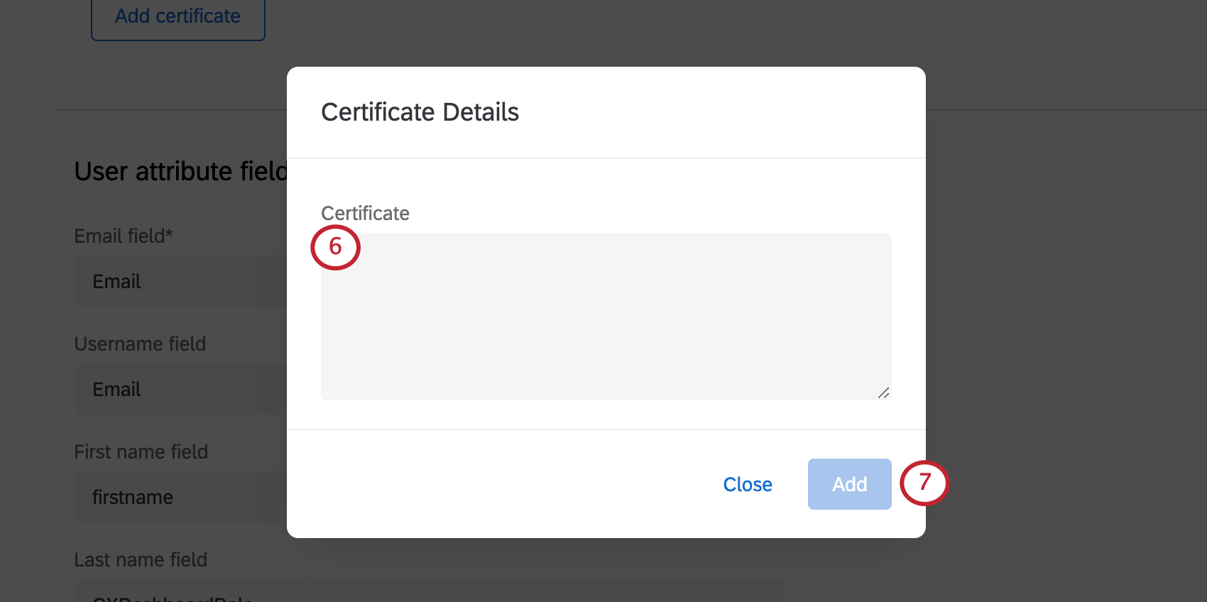 Immagine della nuova finestra denominata dettagli del certificato