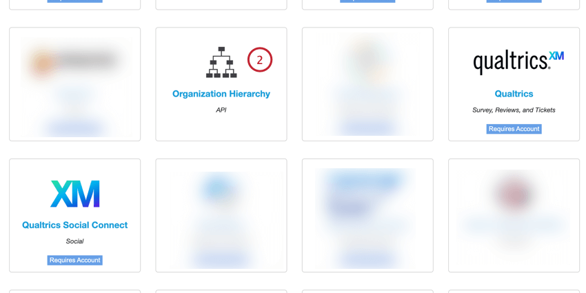 selecionando o conector de hierarquia organização