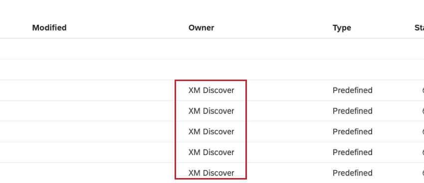 XM Discover für Systemfilter.