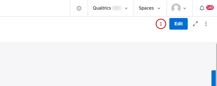 edit button in dashboard