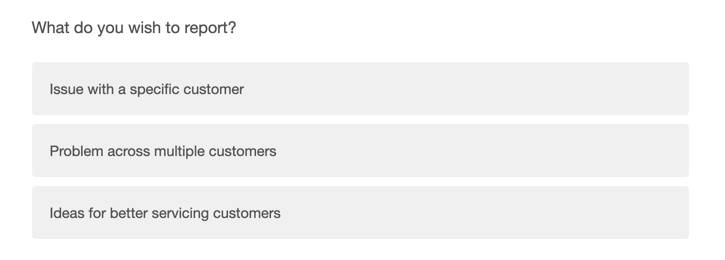 Question just says the word customers instead of having curly brackets