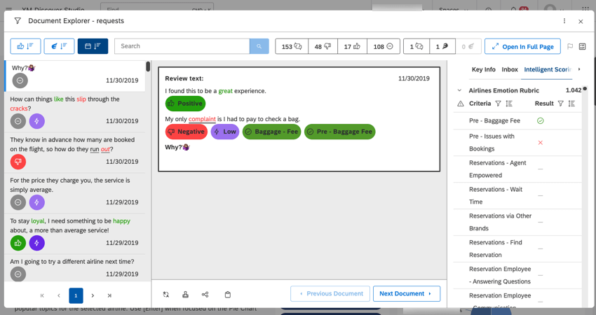 Cliquez sur Ouvrir laperçu pour ouvrir lexplorateur de documents et visualiser les interactions en mode visualisation.
