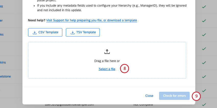 nouvelle fenêtre avec instructions et ressources pour le téléchargement