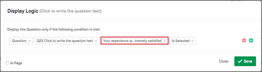 „Your experience with customer support“ (Ihre Erfahrung mit dem Kundendienst) – „Extremely satisfied“ (Äußerst zufrieden) ist ausgewählt
