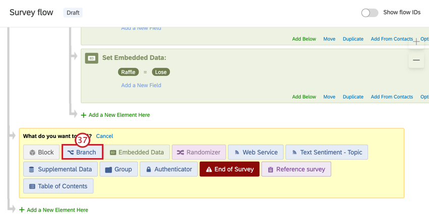 selecting branch