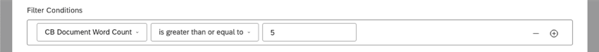 filtering by word count
