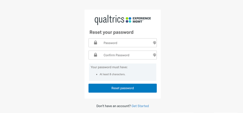 login window prompting for password reset
