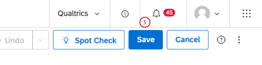 Save your dashboard by clicking Save at the top-right of the dashboard.