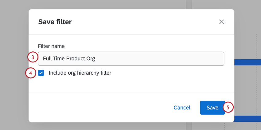 saving the filter
