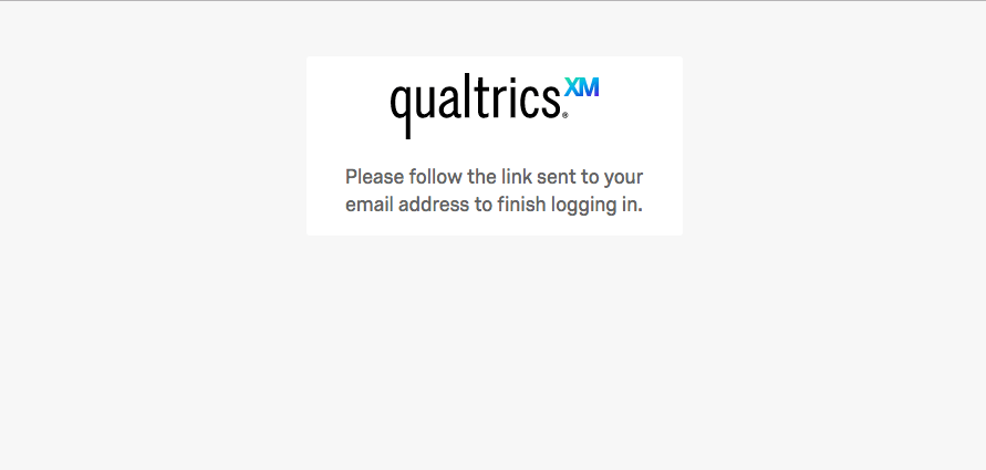 Please follow the link sent to your email address to finish logging in