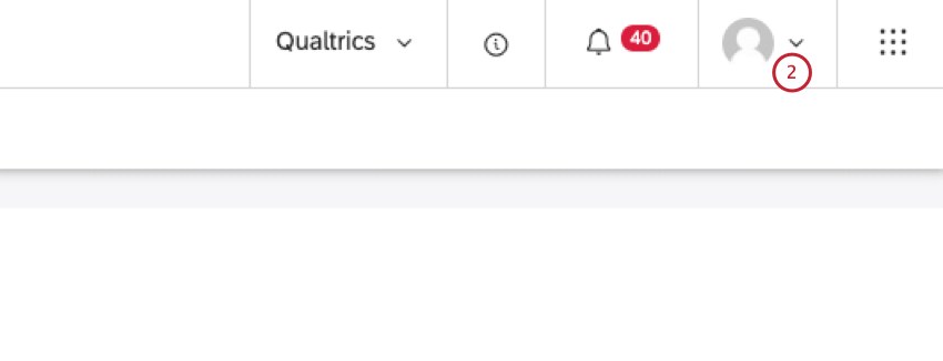 user avatar menu