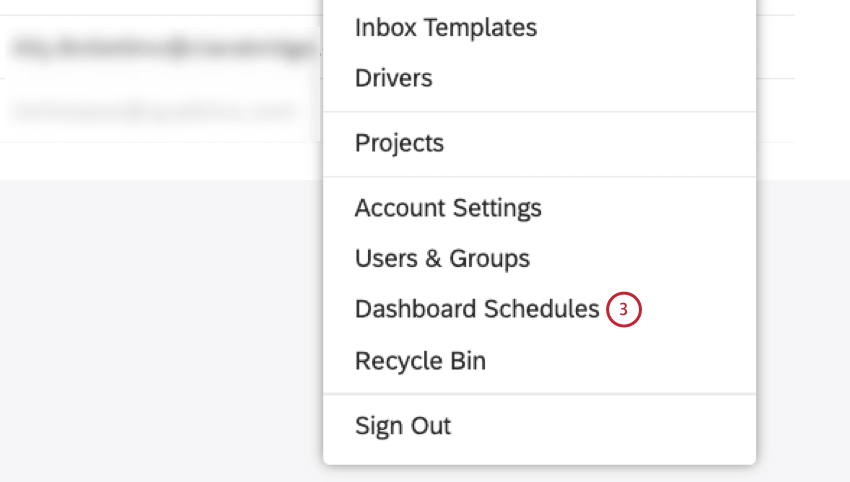 dashboard PLAN-Optionen