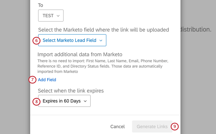 choisir le champ de leads marketo et fixer une date dexpiration