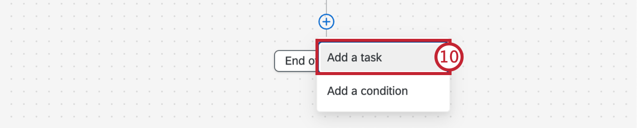 Workflow started by a survey response event with a single profile update to experience ID task