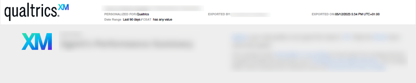 Qualtrics logo at the top of a PDF