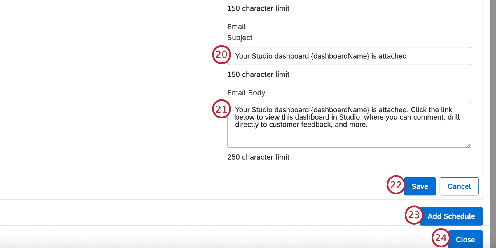 anpassen des E-Mail-Inhalts