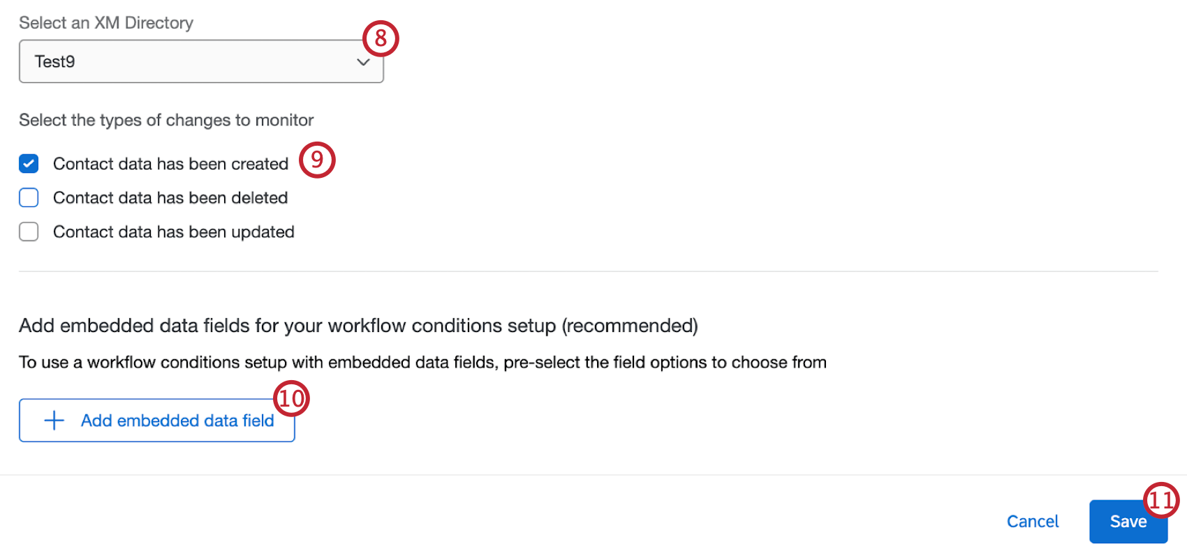 configuring event settings