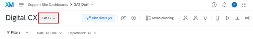 Image des numéros de page sur une page non épinglée