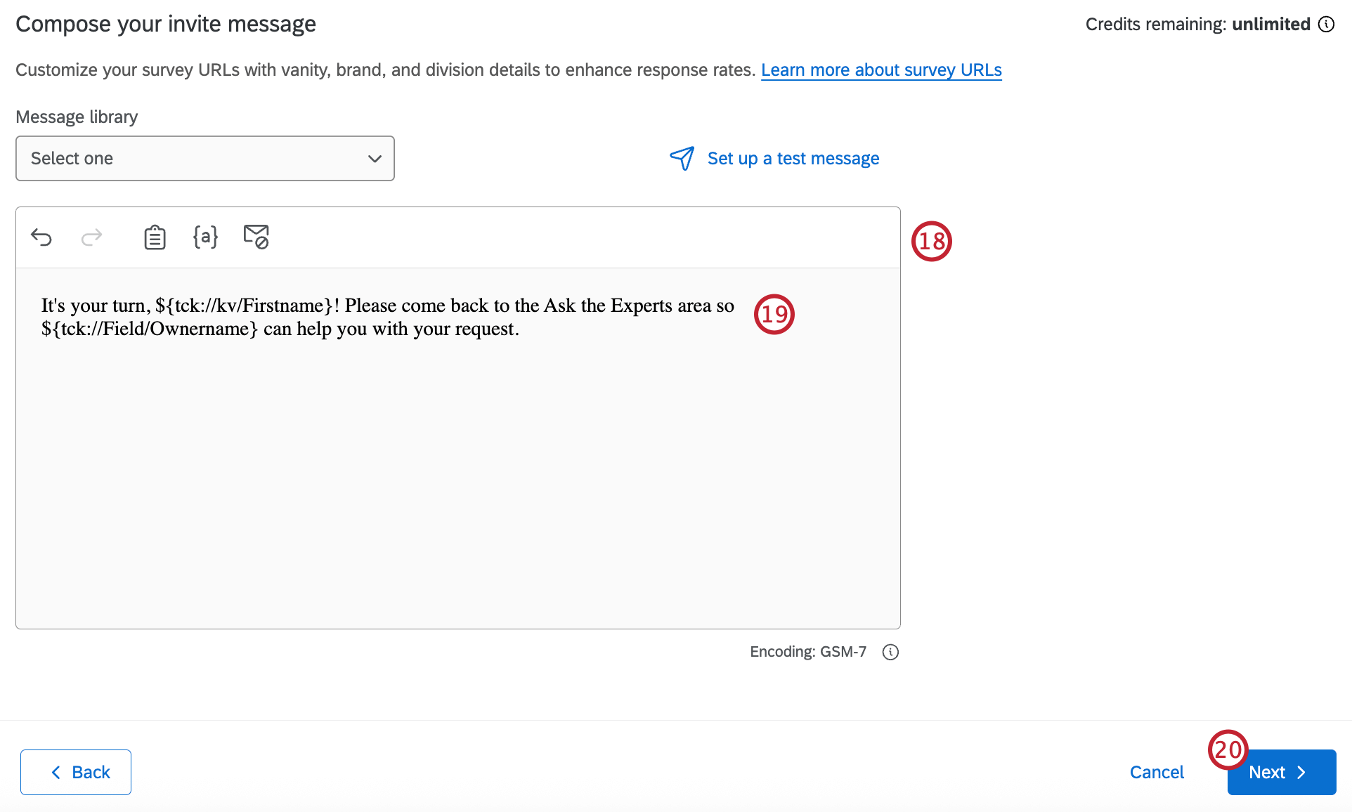 window to edit and compose an email message