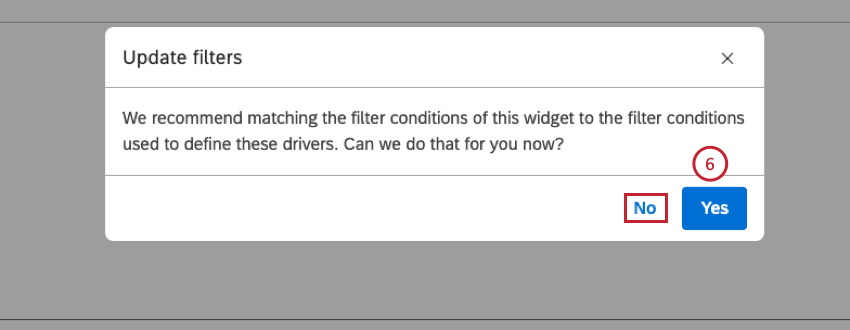 Klicken Sie auf Ja, um Widget mit den Treibern zu synchronisieren.