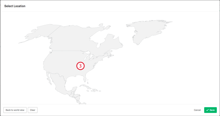 sélectionner les États-Unis sur une carte de lAmérique du Nord