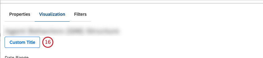 To enter your own widget title, click Custom Title.
