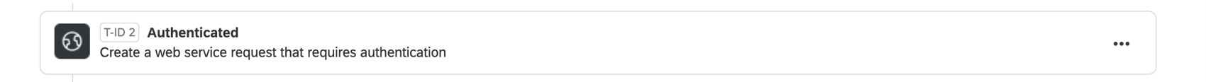 An image of the web service; it says "create a web service request that requires authentication"