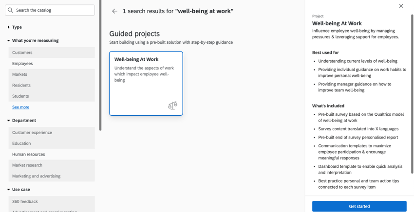 Zeigt das wohlbefinden des geführten Projekts bei der Arbeit im Projekte an.
