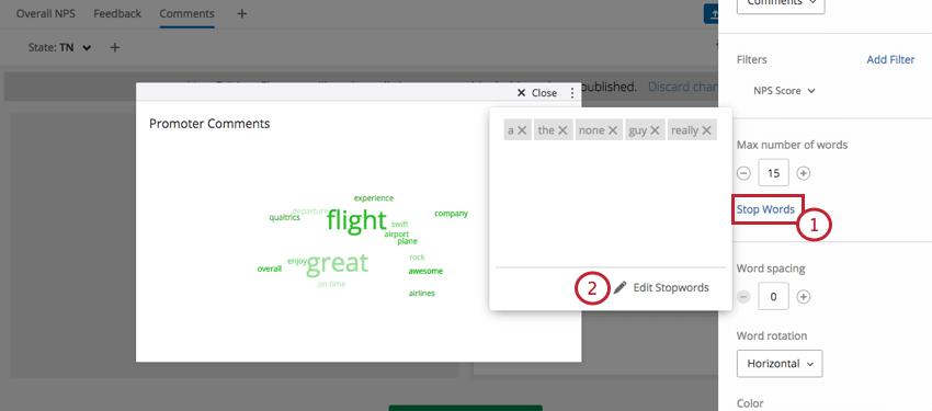 Stop Words option