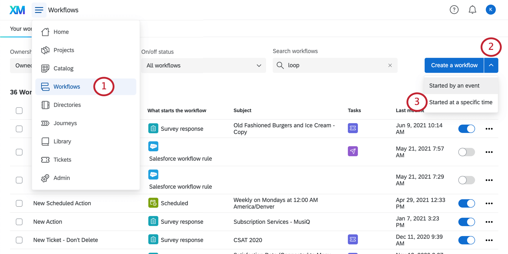 Creating a scheduled workflow