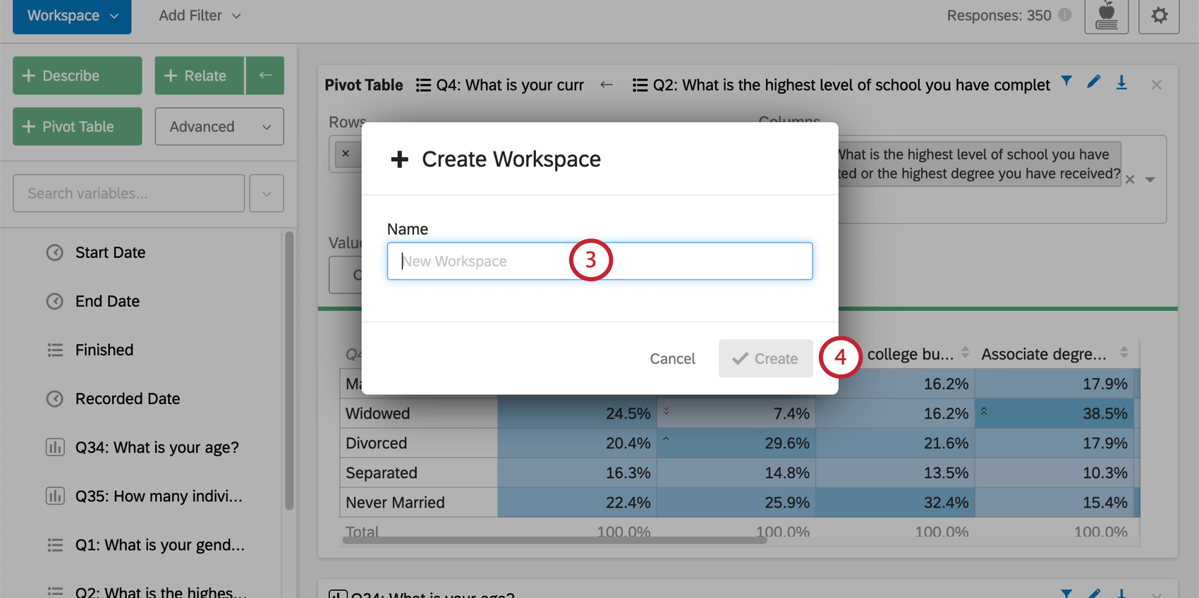 Donner un nom à votre espace de travail