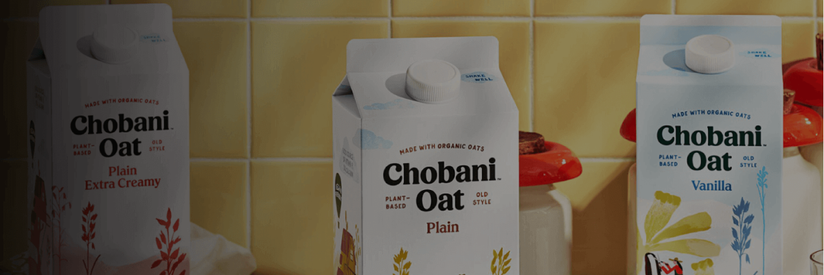 Chobani oat milk banner