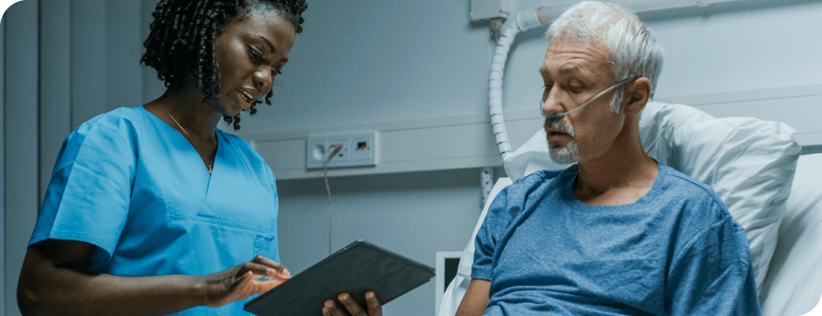 Dr with patient